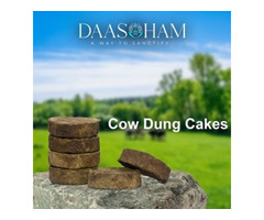 cow dung cakes used for