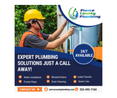 Expert Plumbing Solutions in Pierce, King & Thurston Counties