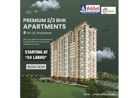 2/3 Bhk Apartment in NH24, Ghaziabad byAditya City Grace