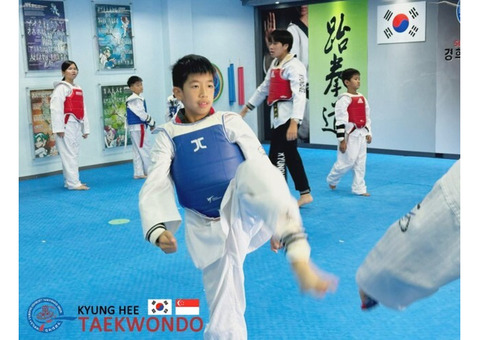 TKD practitioners learn how to control distance when executing kicks