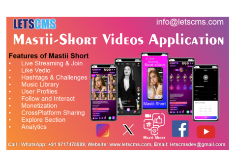 Entertainment, Live Streaming, Short Videos, Audio Parties Mobile App