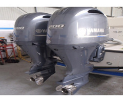 Twin Used Yamaha 200 hp Outboard Motor Engine