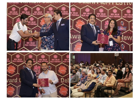 Sandeep Marwah Presents Awards for the 7th Edition of New Delhi Film