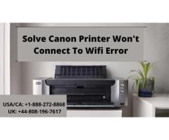 Canon Printer Won’t Connect To Wifi Error Call +1-888-272-8868