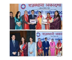 Sandeep Marwah Honored by Rajasthani Academy for Contribution