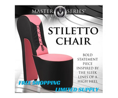 PINK STILETTO CORSET THRONE CHAIR PRICE WAS: $599.95. NOW $382.99