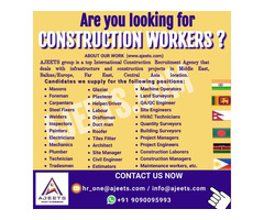 Top Recruitment Agency for hiring construction workers