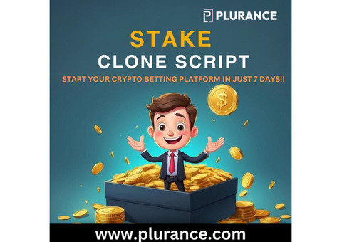 Join the crypto gaming revolution with our stake clone script
