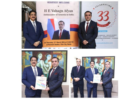 ICMEI Presents AAFT Scholarship to Embassy of Armenia