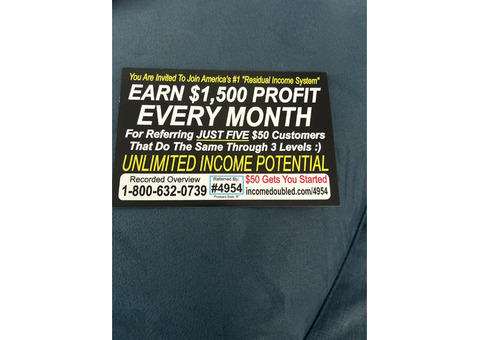 Double Your Income Starting at $50