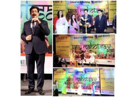 Celebration of Holi at Asian Academy at Noida Film City