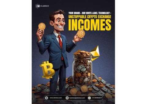Your Brand + Our White Label Technology = Crypto Exchange Incomes