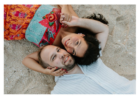 Drone wedding photography