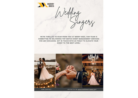 Harmonies of Happiness: Singers to Make Your Wedding Day Blissful!