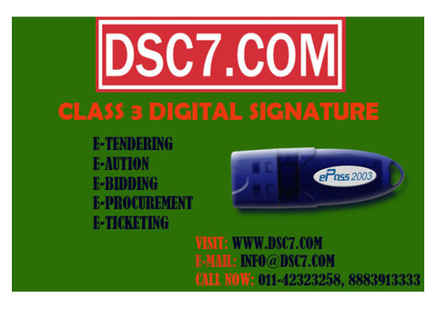 Class 3 Digital Signature Certificate in delhi