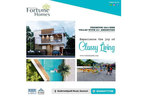 Modern 4BHK Duplex Villas with home theater