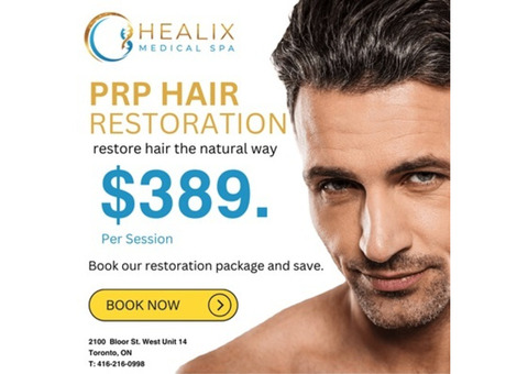 PRP Hair Restoration for Men in Toronto, ON