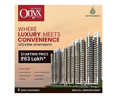 Divyansh Onyx 2 BHK Residential Apartments in NH24