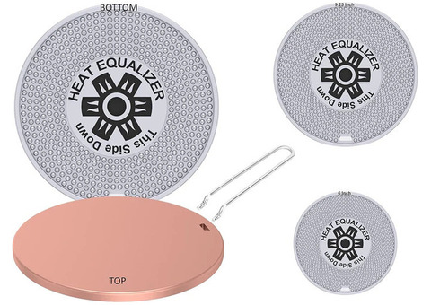 Nonstick Heat Equalizer Diffuser Set for Gas Stoves - 3 Sizes