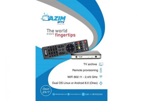Best IPTV subscription service provider - AzimIPTV