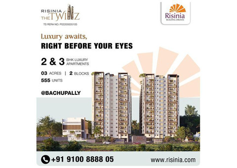 Best Gated Communities in Bachupally | The Twinz by Risinia