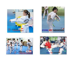 Taekwondo students practice diligently in pursuit of their dreams