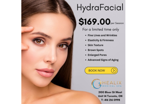 HYDRAFACIAL TREATMENT SERVICE IN TORONTO, ON