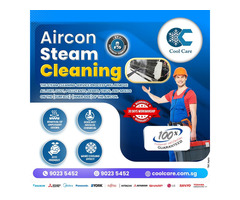 Aircon steam cleaning