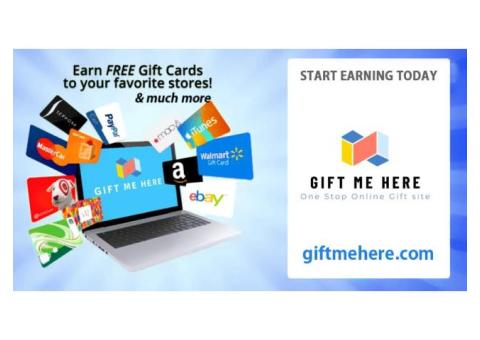 Earn FREE Gift cards to you favorite store!