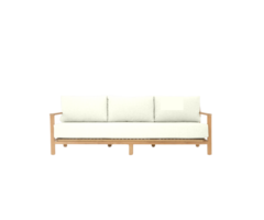 BALI TEAK COLLECTIVE - SURI OUTDOOR 3-SEATER SOFA