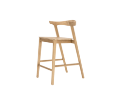 BALI TEAK COLLECTIVE - VENTII COUNTER STOOL – WOOD SEAT