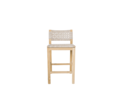 BALI TEAK COLLECTIVE - SURI COUNTER STOOL – SEAT VIRO GREY