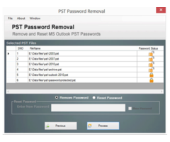 How can recover password of PST file