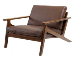 BALI TEAK COLLECTIVE - BAITUN BROWN LAZY CHAIR