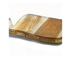 BALI TEAK COLLECTIVE - AXE CUTTING BOARD WITH HANDLE 3D