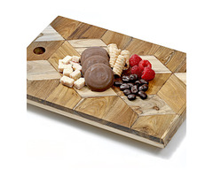 BALI TEAK COLLECTIVE - SQUARE CUTTING BOARD 3D