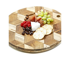 BALI TEAK COLLECTIVE - ROUND CUTTING BOARD 3D