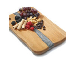 BALI TEAK COLLECTIVE - CUTTING BOARD MAHOGANY WITH RESIN