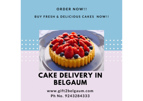 Online Cakes delivery to Belgaum