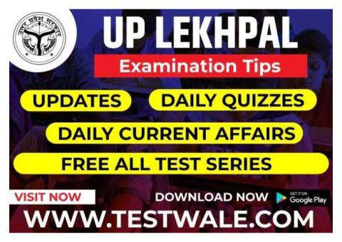 Want To Score Well In UP Lekhpal Examination?