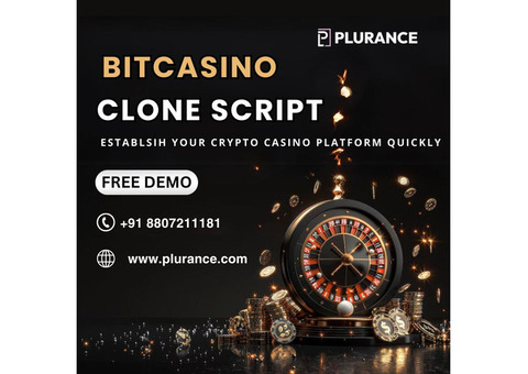 Build your bitcoin casino empire with our bitcasino clone script