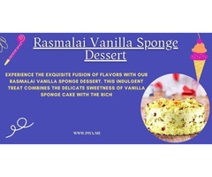 Buy Rasmalai Vanilla Sponge Cake Online-Piya.me