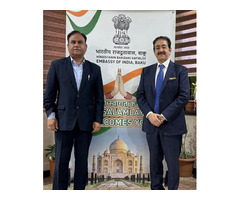 Sandeep Marwah Invited by Indian Embassy in Baku, Azerbaijan