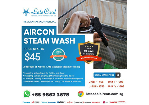 Aircon steam cleaning