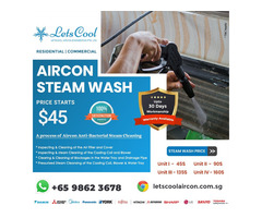 Aircon steam cleaning