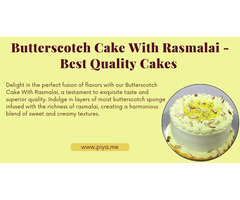 Butterscotch Cake With Rasmalai - Best Quality Cakes In Noida