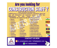 Looking for Construction Recruitment Partner from India