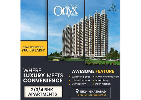 Divyansh Onyx | 2 Bhk Apartments | NH24, Ghaziabad
