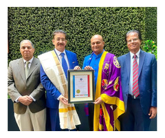 Sandeep Marwah Honored with Title “Lotus of World Peace” in the USA