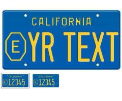 1983 County Exempt California License Plate